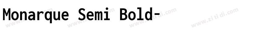 Monarque Semi Bold字体转换